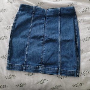 Free People Jean mini skirt.